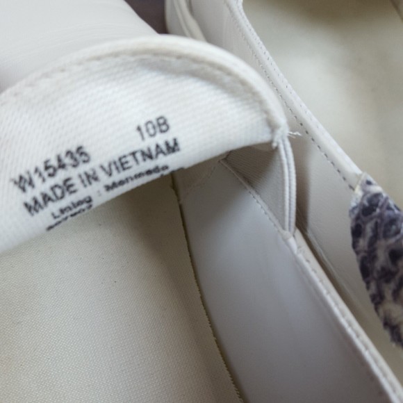 Cole Haan White Slip-On Sneakers with Patterned Heel Tab - Picture 7 of 8